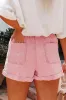 Melany Vintage Washed Frilled High Waist Denim Shorts by Threaded Pear sold by Zulily