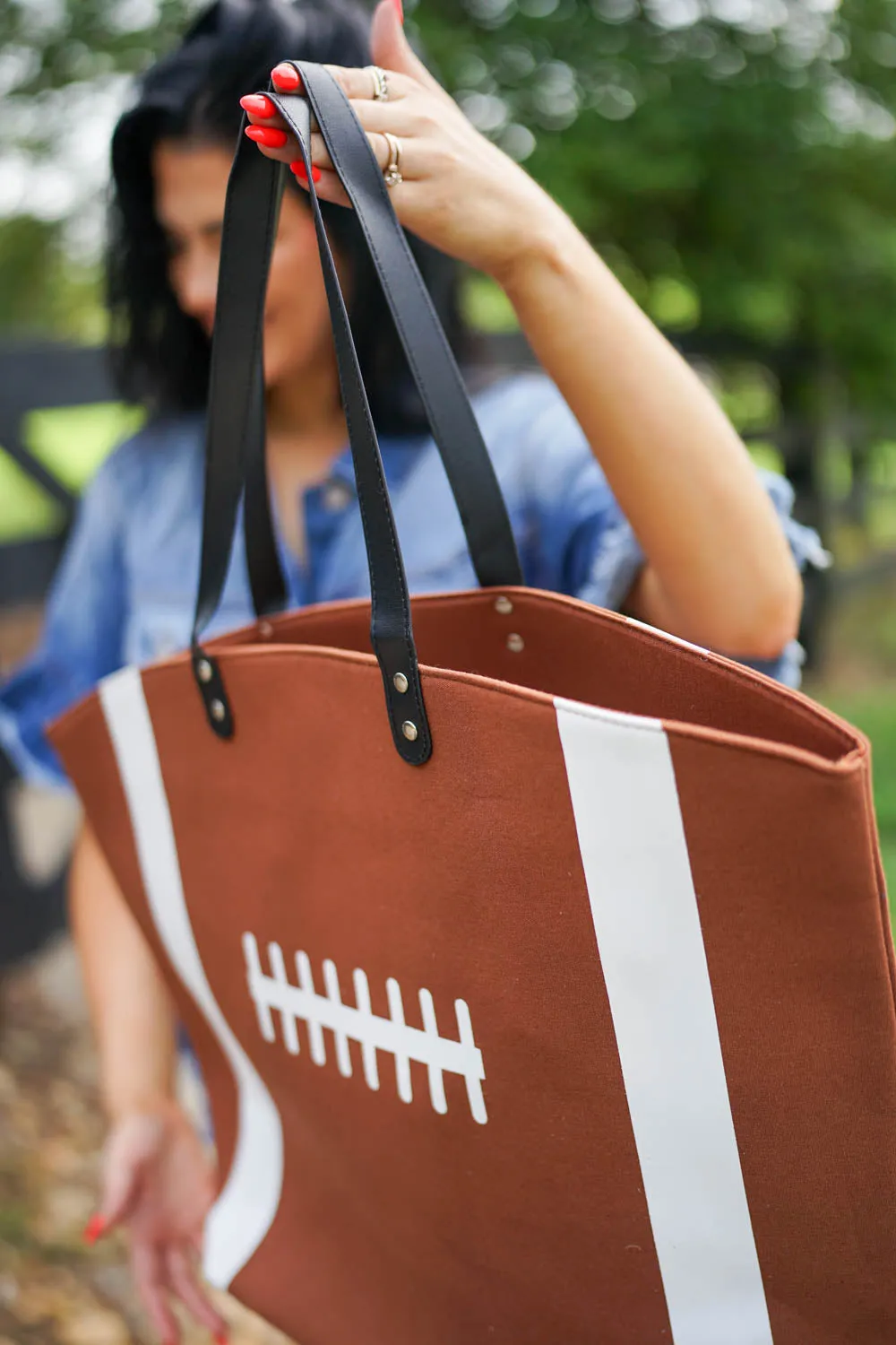 Sport Canvas Tote by Threaded Pear sold by Zulily product image thumbnail 3