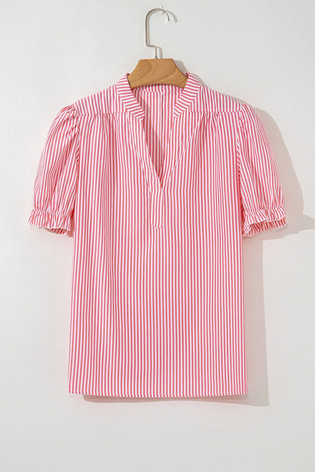 Lucy Stripe Puff Sleeve Blouse by Threaded Pear sold by Zulily