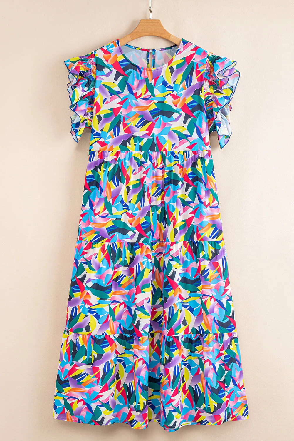 Noa Plus Size Ruffled Short Sleeve Maxi Dress by Threaded Pear sold by Zulily product image thumbnail 5