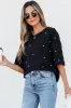 Demi Pearl Beaded Drop Shoulder Crewneck Top by Threaded Pear sold by Zulily