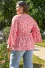 Lena Plus Size Floral V Neck Blouse by Threaded Pear sold by Zulily