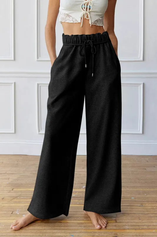 Greta Elastic High Waist Drawstring Sweatpants by Threaded Pear sold by Zulily