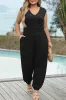 Novalee Plus Smocked High Waist Sleeveless V Neck Jumpsuit by Threaded Pear sold by Zulily