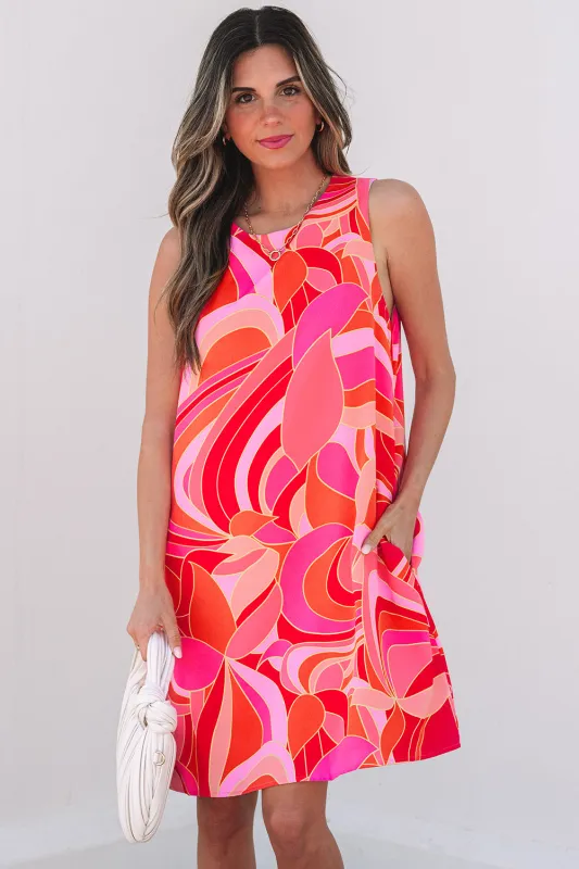 Bridget Abstract Floral Mini Dress by Threaded Pear sold by Zulily