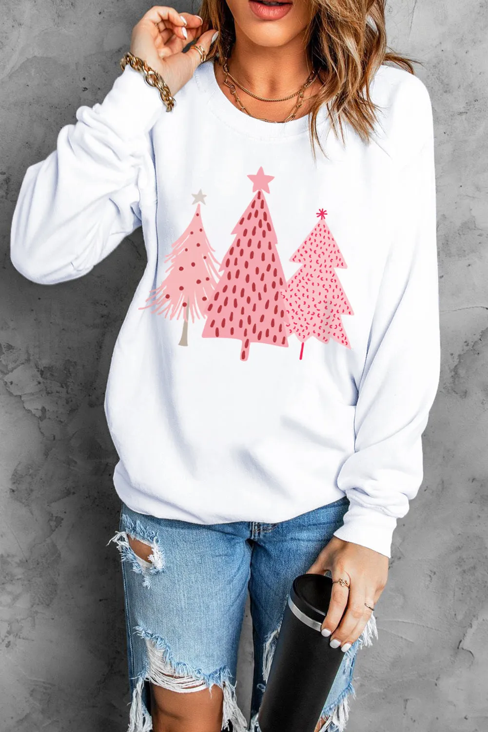 Christmas Tree Pullover Sweatshirt by Threaded Pear sold by Zulily product image thumbnail 4