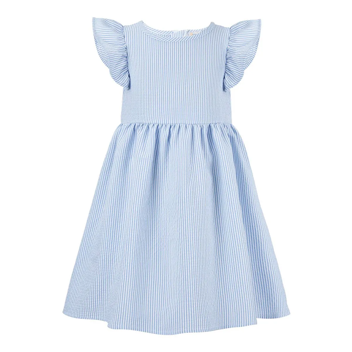 Sunshine Swing Girl's Stripe Angel-Sleeve A-Line Dress sold by Zulily
