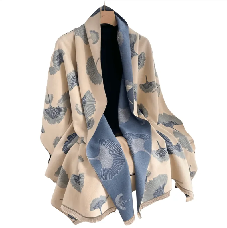 Blue Botanical Scarf Fringe-Trimmed Scarf sold by Zulily
