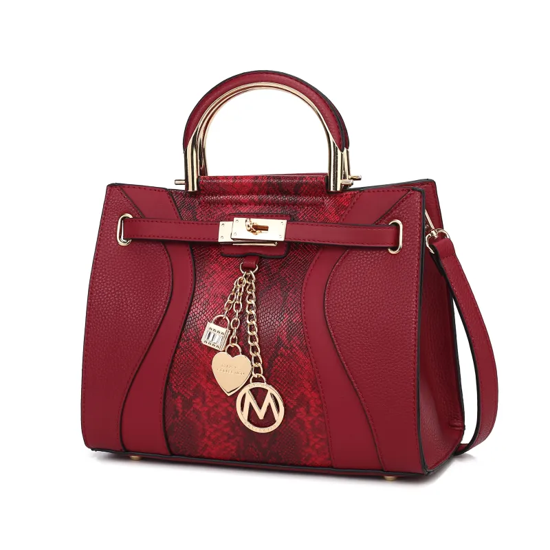 MKF Collection Cassia Snake embossed Vegan Leather Women’s Satchel Bag by Mia K. sold by Zulily