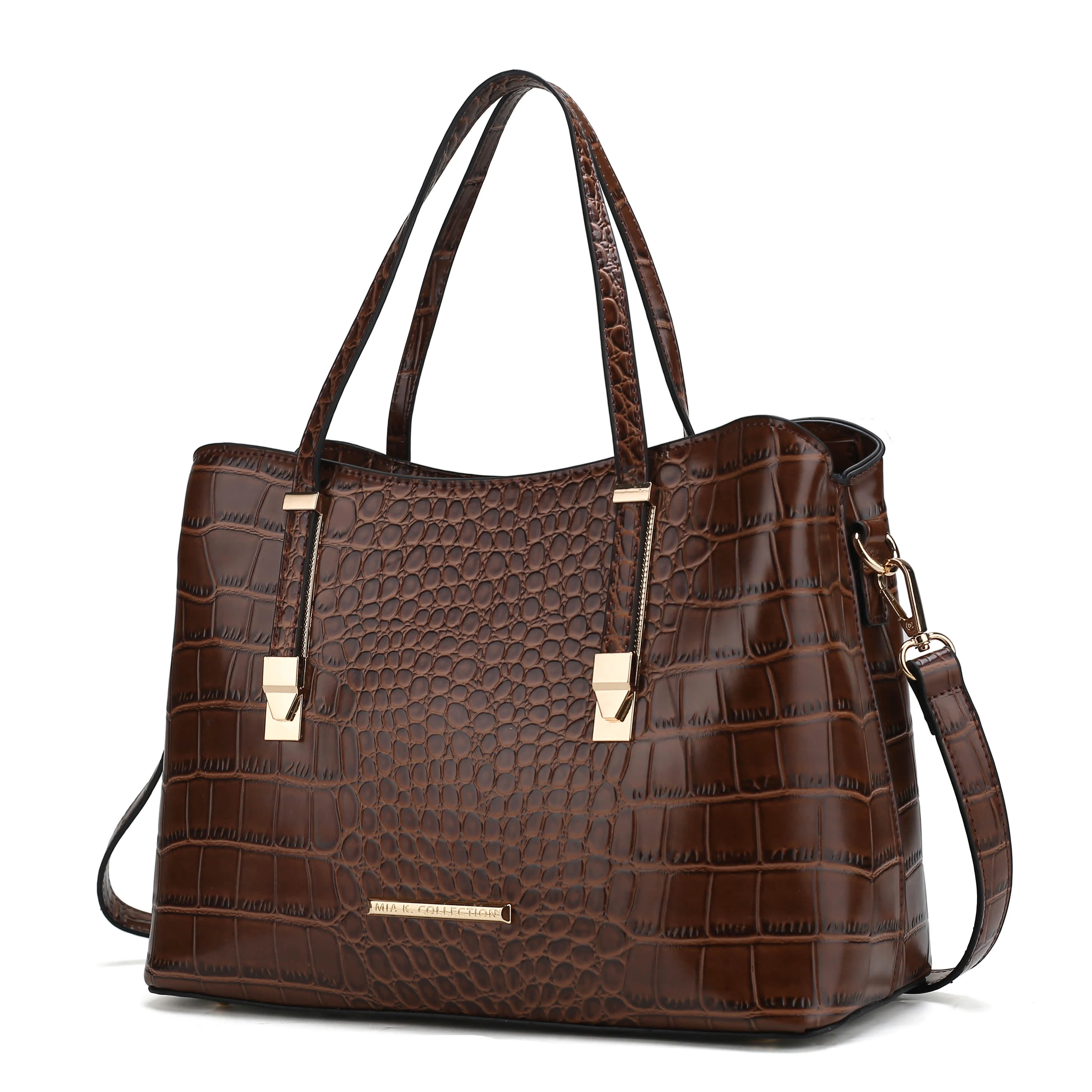 MKF Collection Aurelia Crocodile Embossed Vegan Leather Women’s Tote Bag by Mia K sold by Zulily product image thumbnail 2