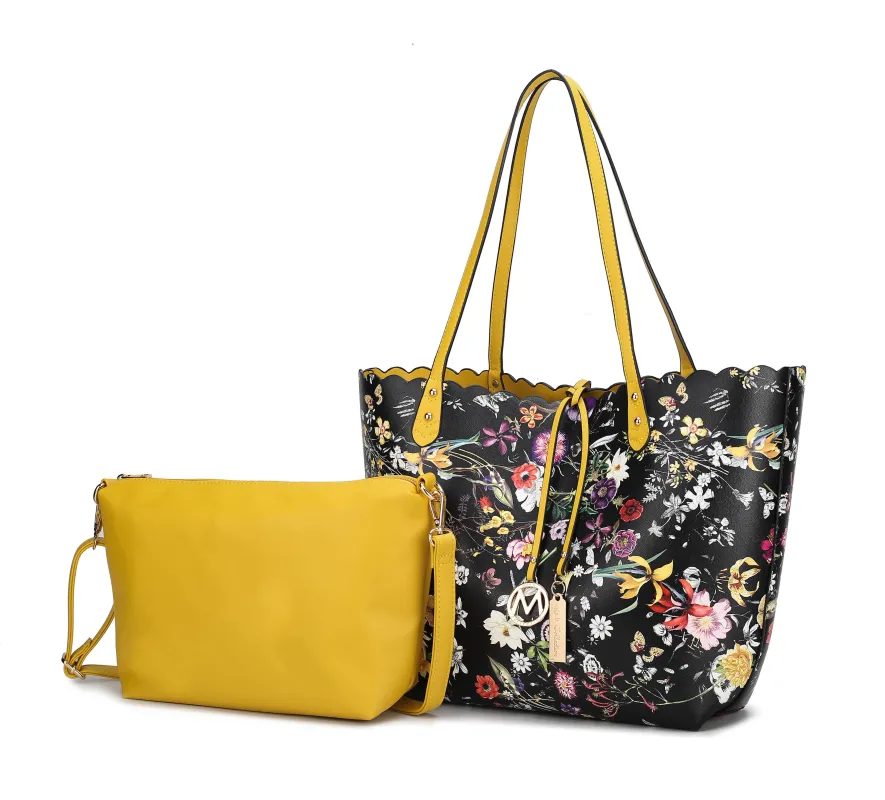 MKF Collection Danielle Reversible Shopper Tote Bag Crossbody Pouch by Mia K – 2 pieces sold by Zulily