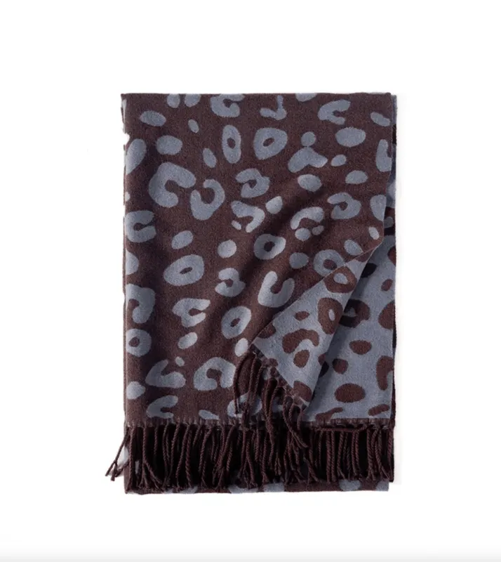 Brown Leopard Scarf sold by Zulily