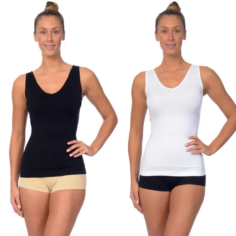 Body Beautiful Reversible Shaping Tank Top 2 Pack sold by Zulily