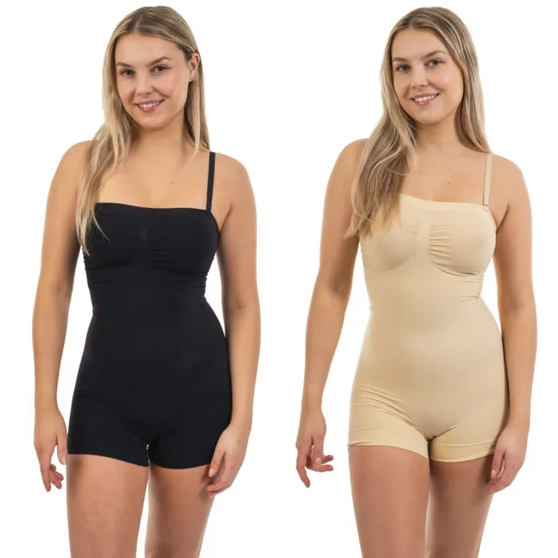 Body Beautiful Full Bodysuit Shaper with Boy Short 2 Pack sold by Zulily