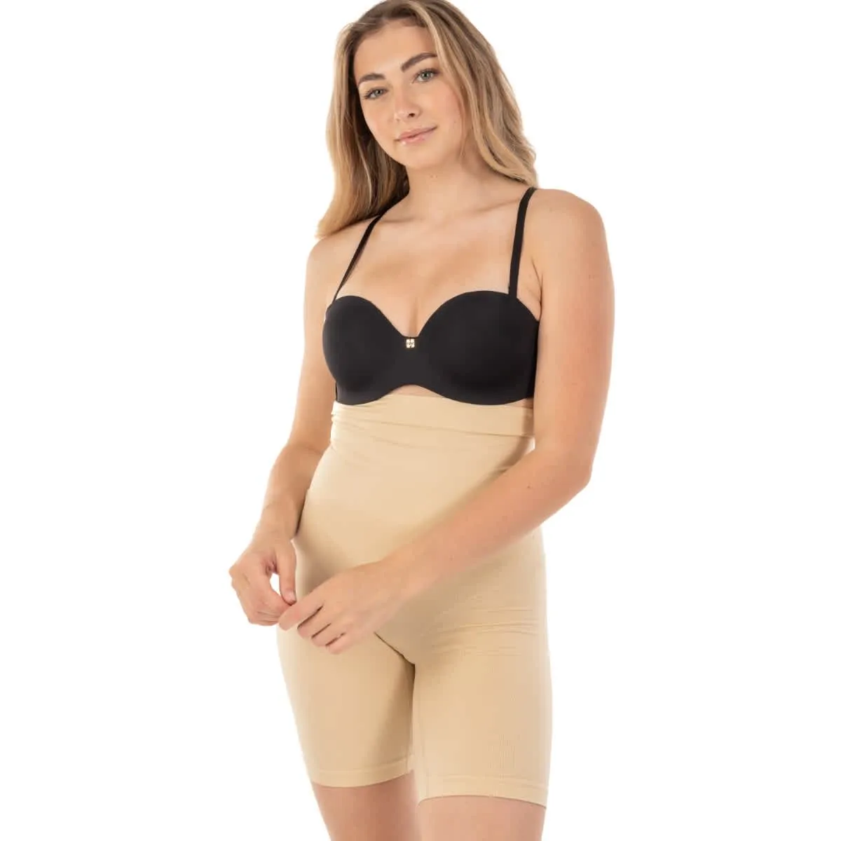 Body Beautiful Women's Seamless High-Waisted Shaping Boy Shorts sold by Zulily product image thumbnail 3