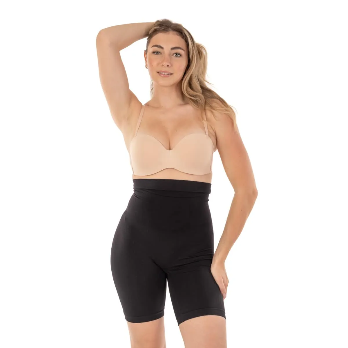 Body Beautiful Women's Seamless High-Waisted Shaping Boy Shorts sold by Zulily