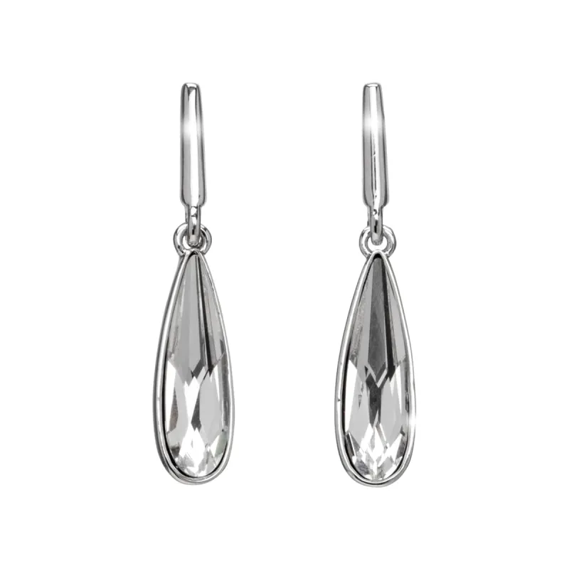 Crystal Swarovski Crystal Earrings – Crystal Silvertone Teardrop Earrings With Swarovski Crystals By callura sold by Zulily