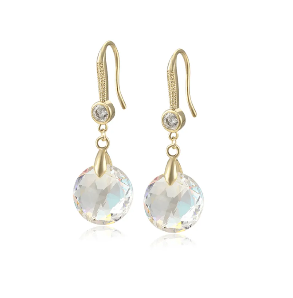 Aurora Borealis Swarovski Crystal Earrings – Goldtone Aurora Borealis Swarovski Crystal Drop Earrings By callura sold by Zulily
