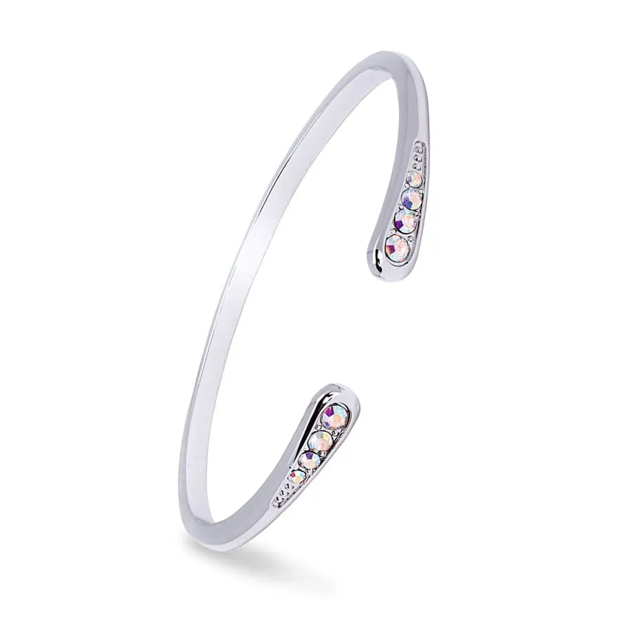 Ab Swarovski Crystal Teardrop Bangle Bracelet By callura sold by Zulily