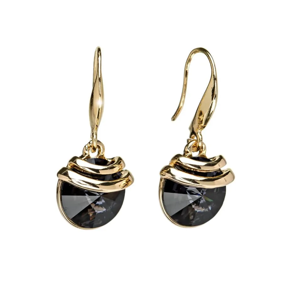 Gold Silvernight Swarovski Crystal Earrings – Gold Spring Drop Crystal Earrings By callura sold by Zulily