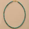 Goldtone Turquoise Stone Beaded Choker Necklace sold by Zulily