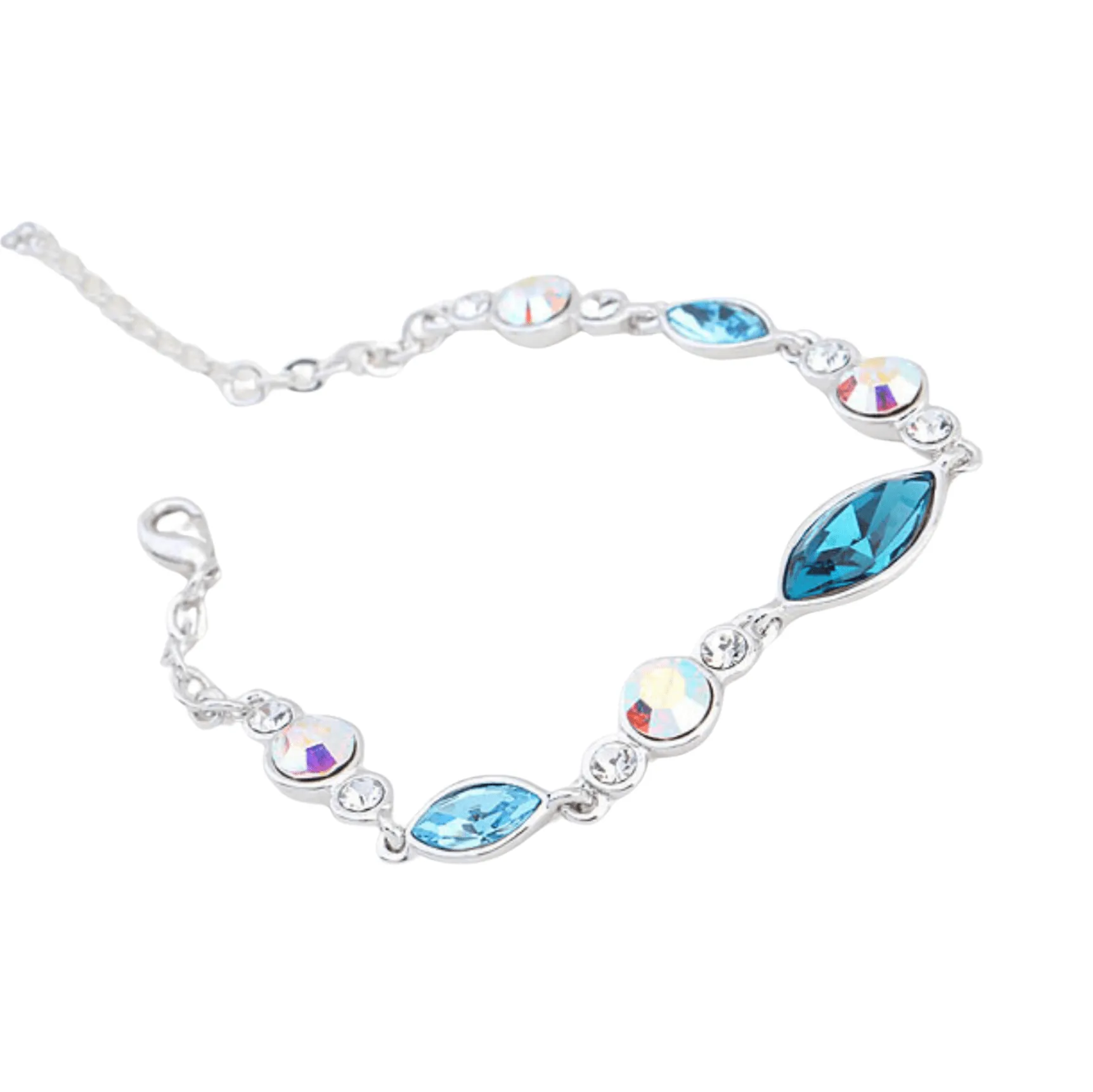 Multi Swarovski Crystal Bracelet – Blue Mix Ab Swarovski Crystal Bracelet By callura sold by Zulily