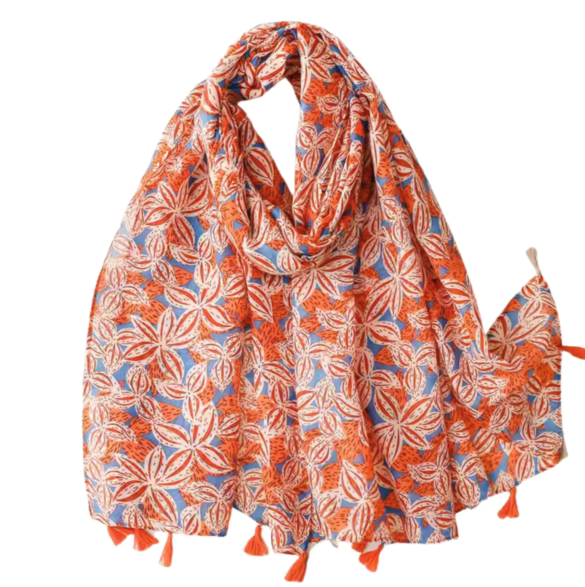 Orange Flower Scarf sold by Zulily