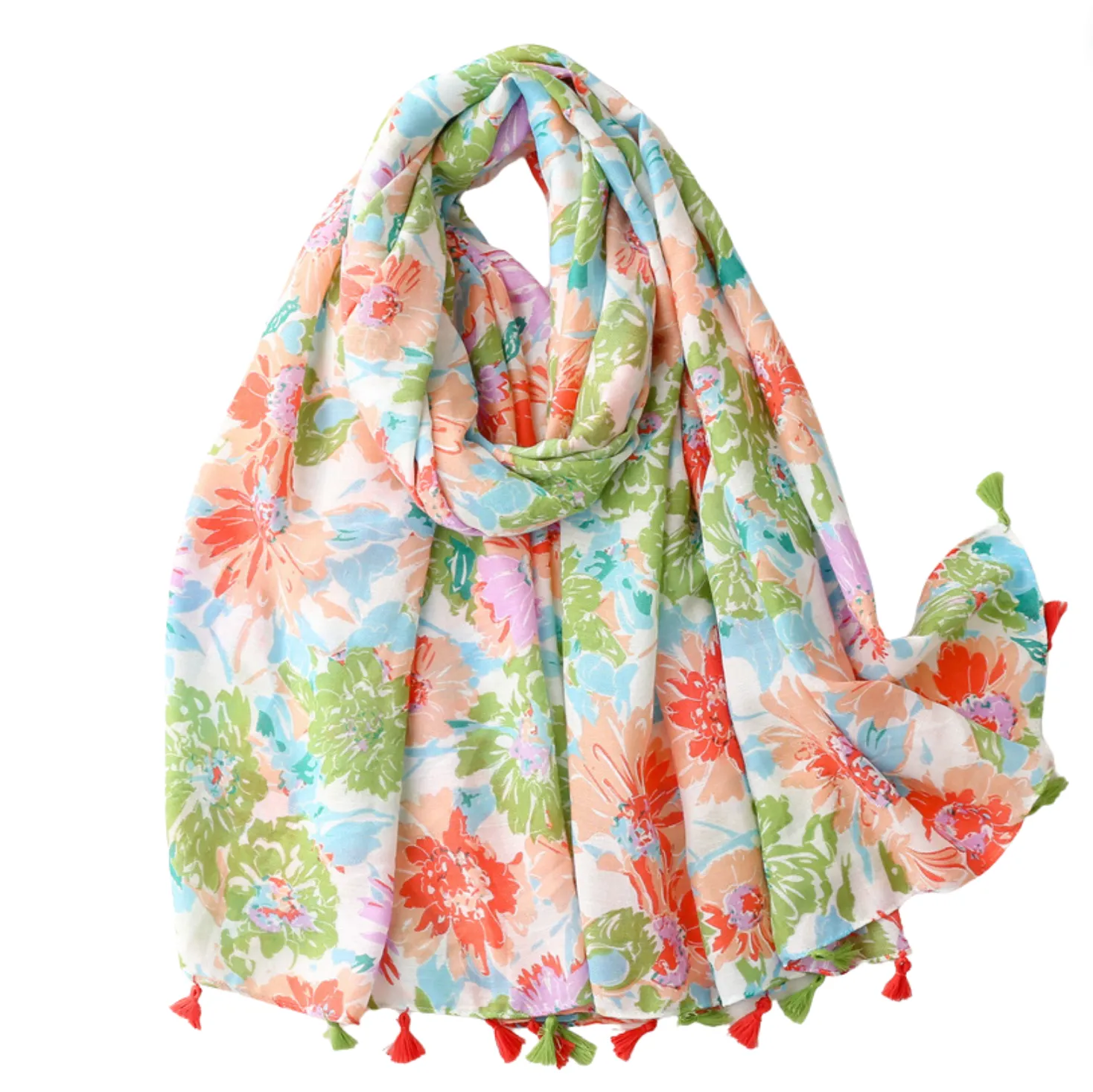 Pastel Floral Summer Scarf sold by Zulily product image thumbnail 2