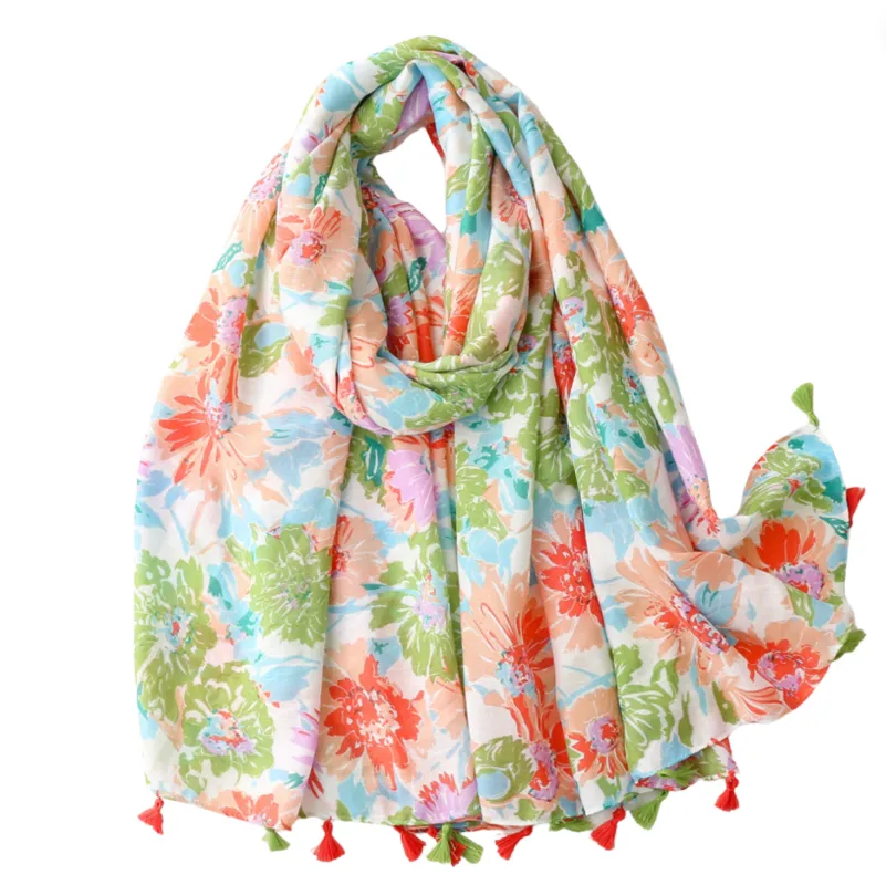 Pastel Floral Summer Scarf sold by Zulily