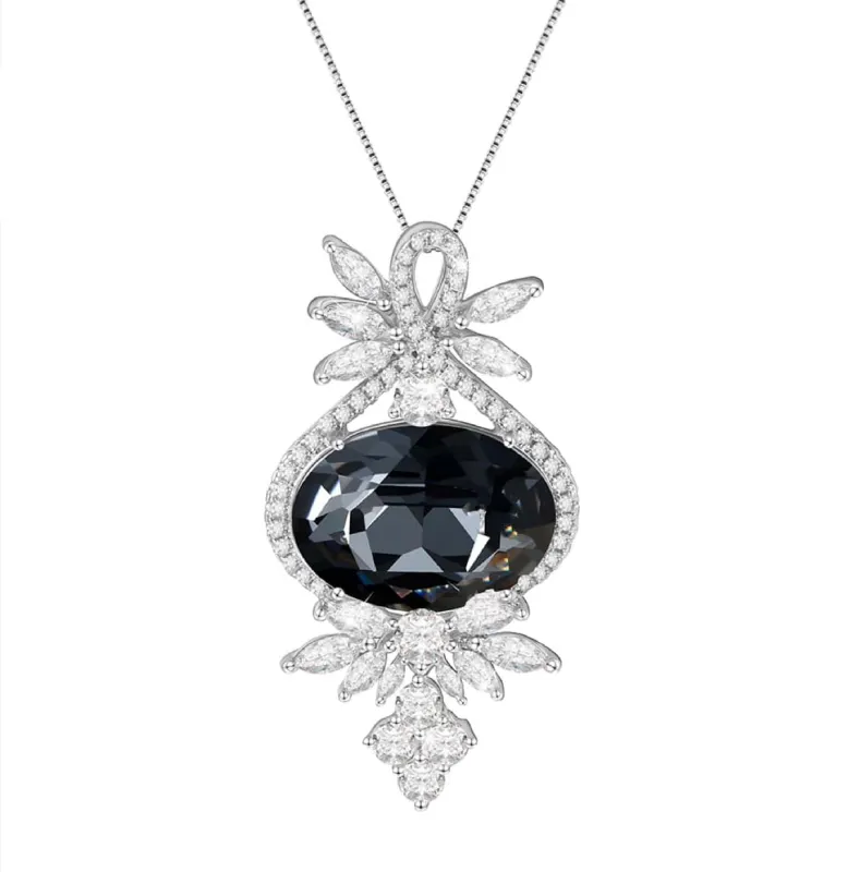 Silvernight Swarovski Crystal Necklace – Ornate Swarovski Crystal Pendant Necklace By callura sold by Zulily
