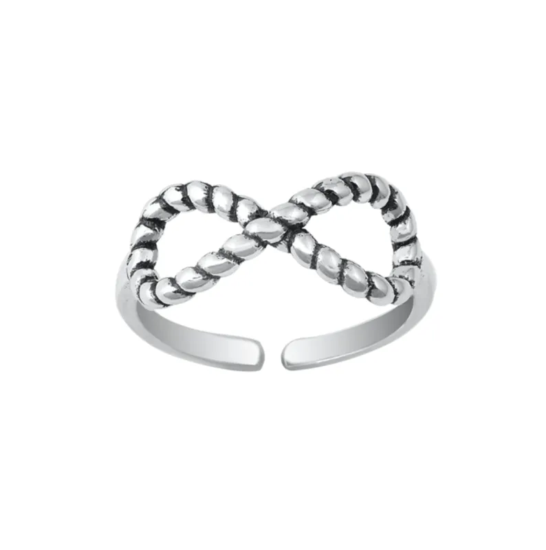 Sterling Silver Braided Infinity Toe Ring sold by Zulily