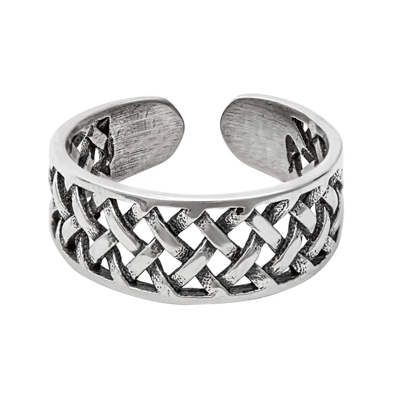 Sterling Silver Braided Weave Toe Ring sold by Zulily