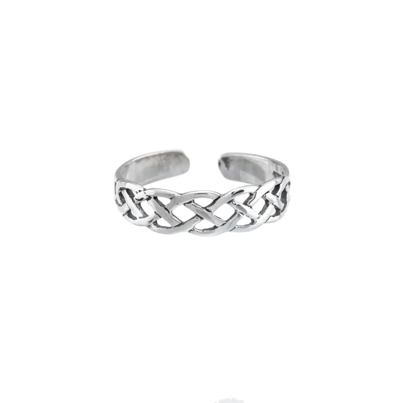 Sterling Silver Celtic Braided Toe Ring sold by Zulily