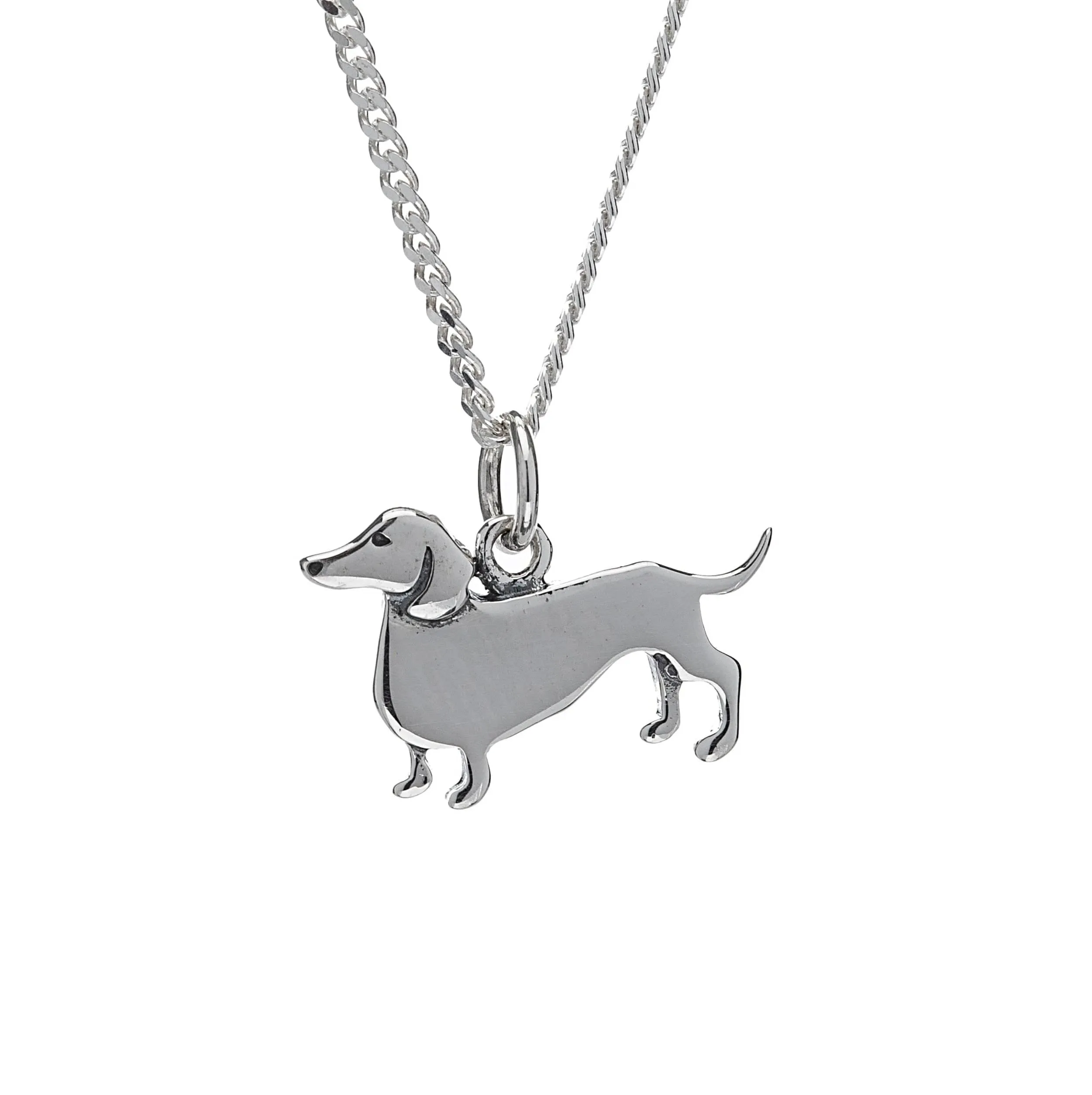 Sterling Silver Dachshund Dog Necklace sold by Zulily