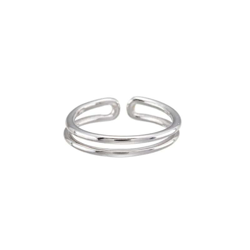 Sterling Silver Double Band Toe Ring sold by Zulily