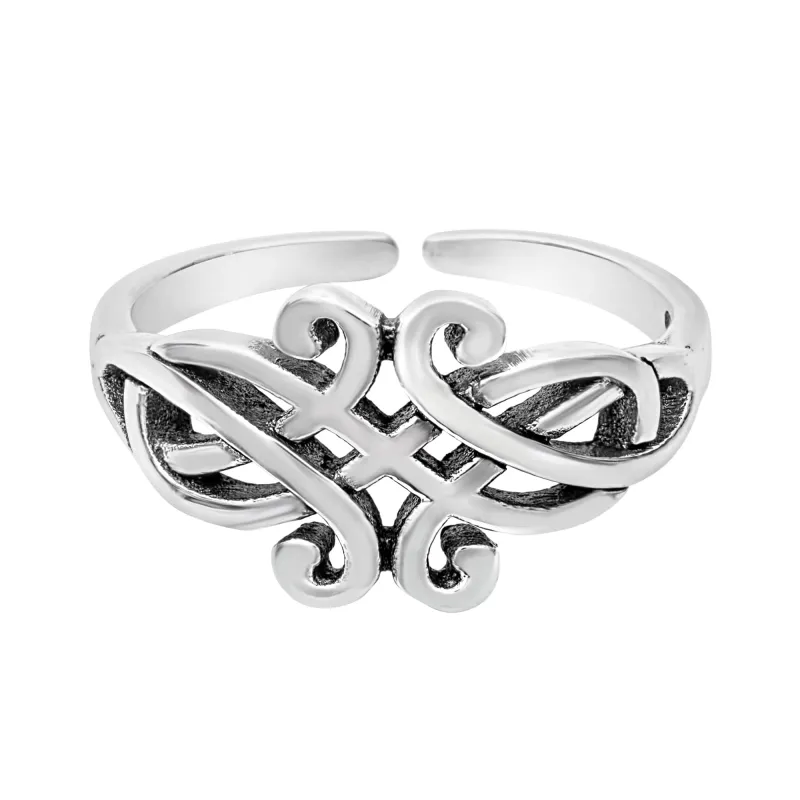 Sterling Silver Looped Celtic Toe Ring sold by Zulily