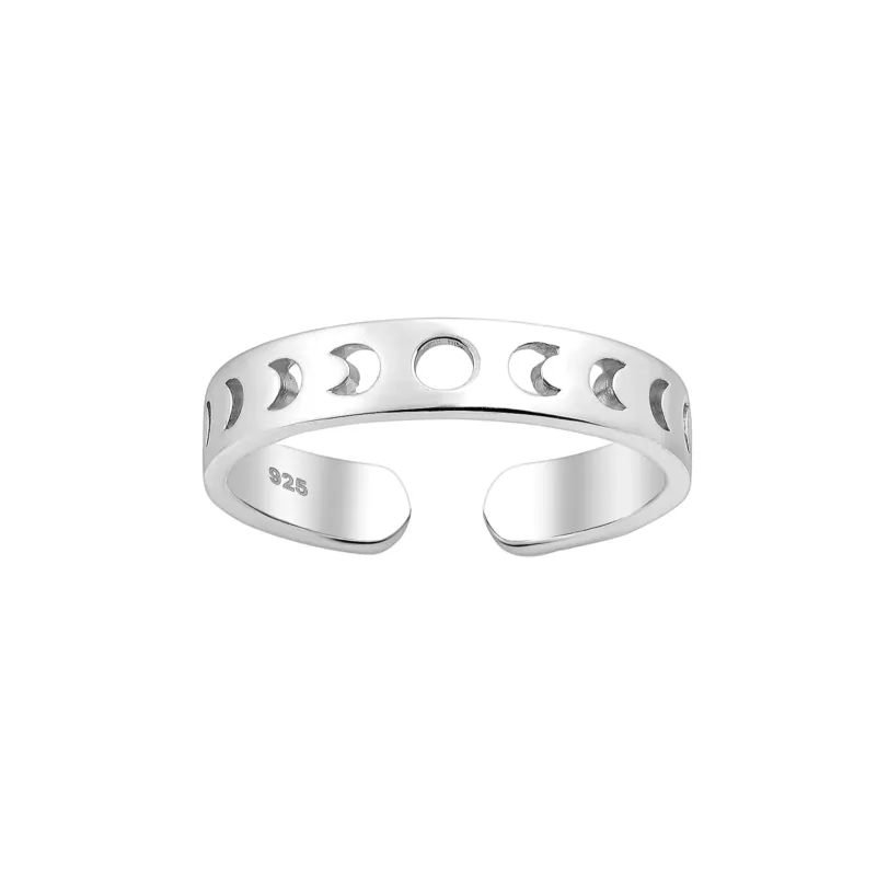 Sterling Silver Moon Phases Toe Ring sold by Zulily