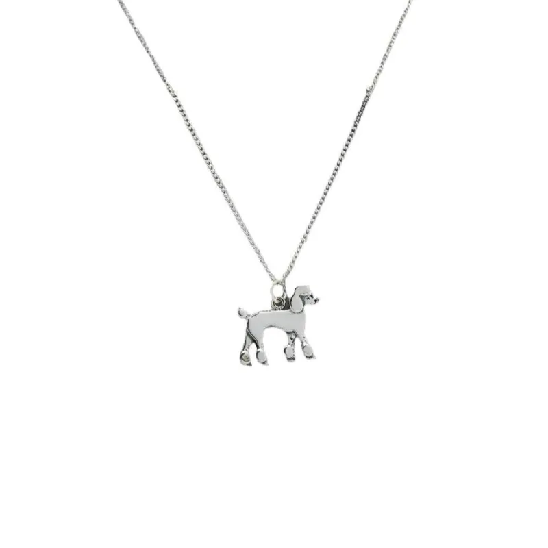 Sterling Silver Poodle Pendant Necklace sold by Zulily