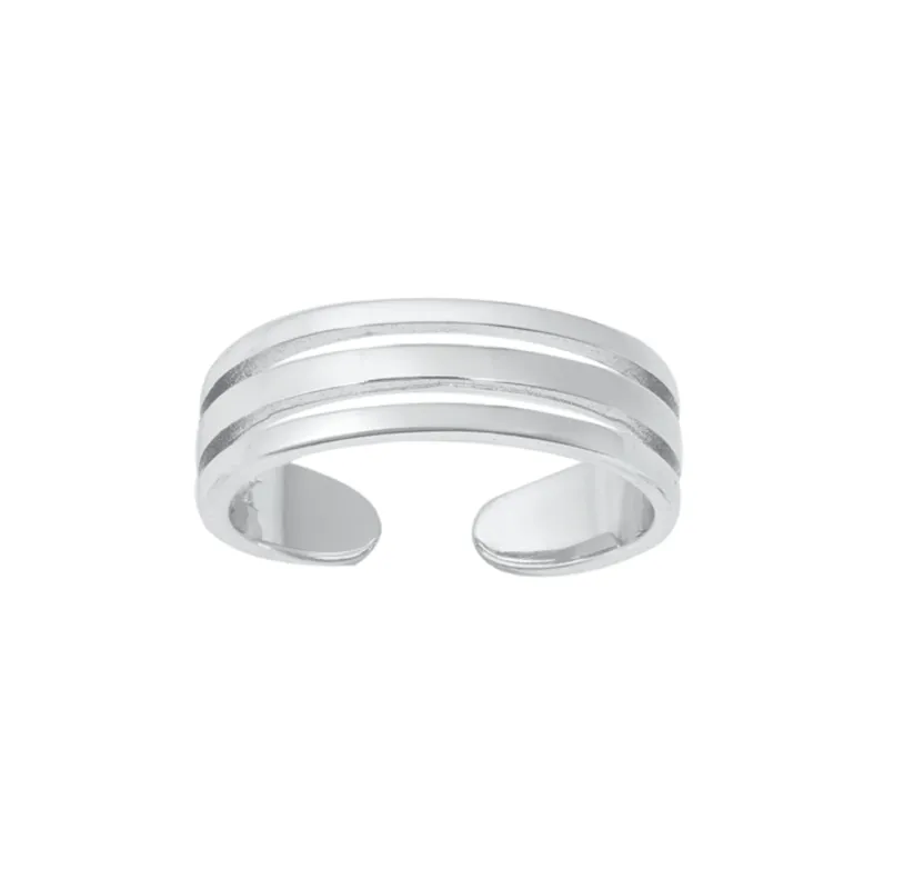 Sterling Silver Triple Band Toe Ring sold by Zulily