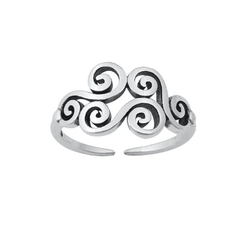 Sterling Silver Wind Symbol Toe Ring sold by Zulily