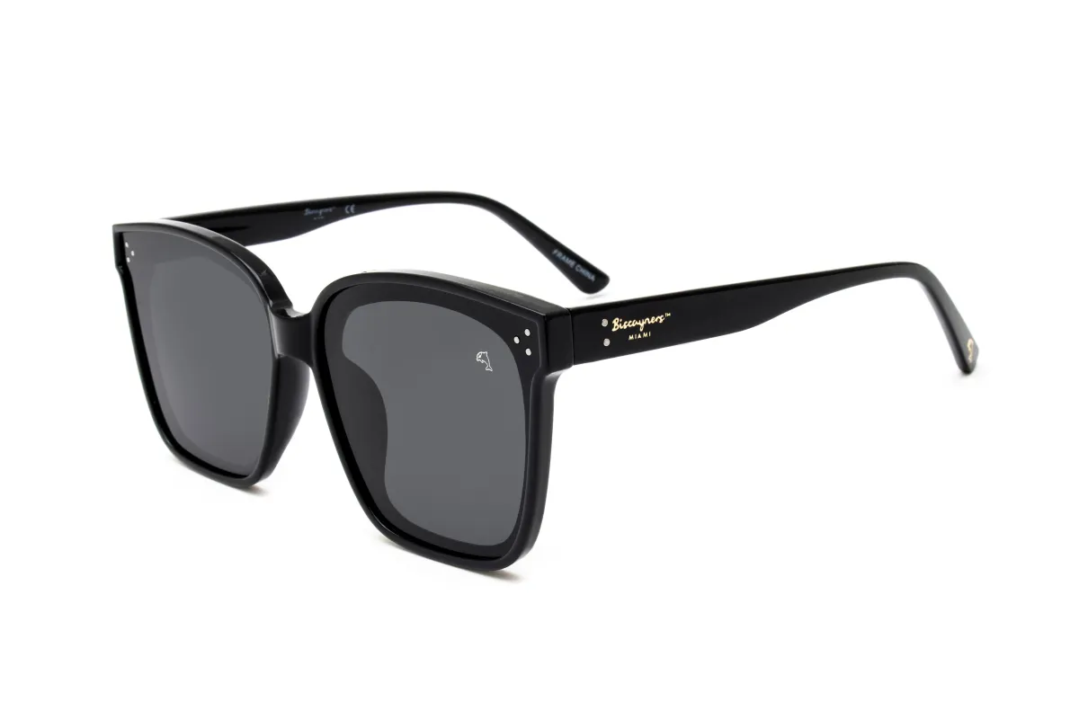 Biscayners Warren Black Sunglasses sold by Zulily