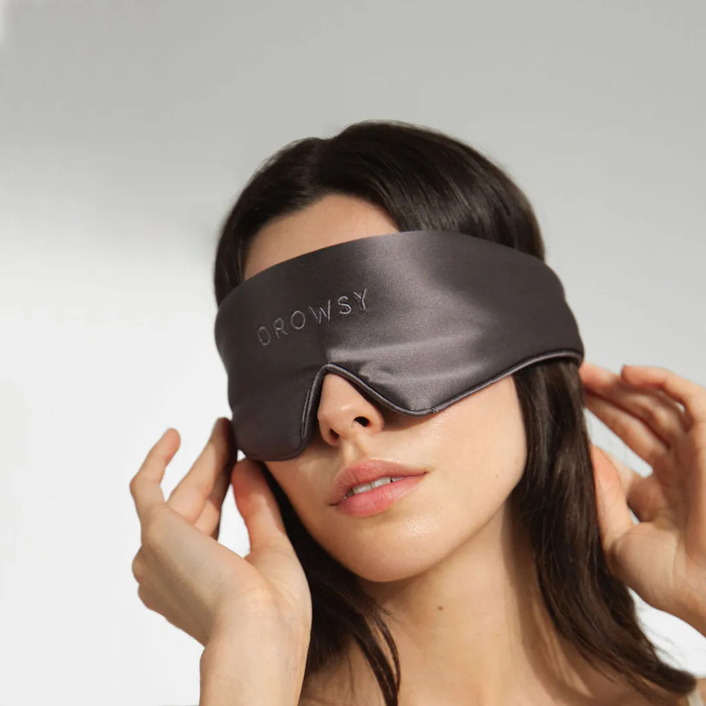 Drowsy Sleep Co. Featherweight Silk Eye Mask Moonlight Shadow sold by Zulily