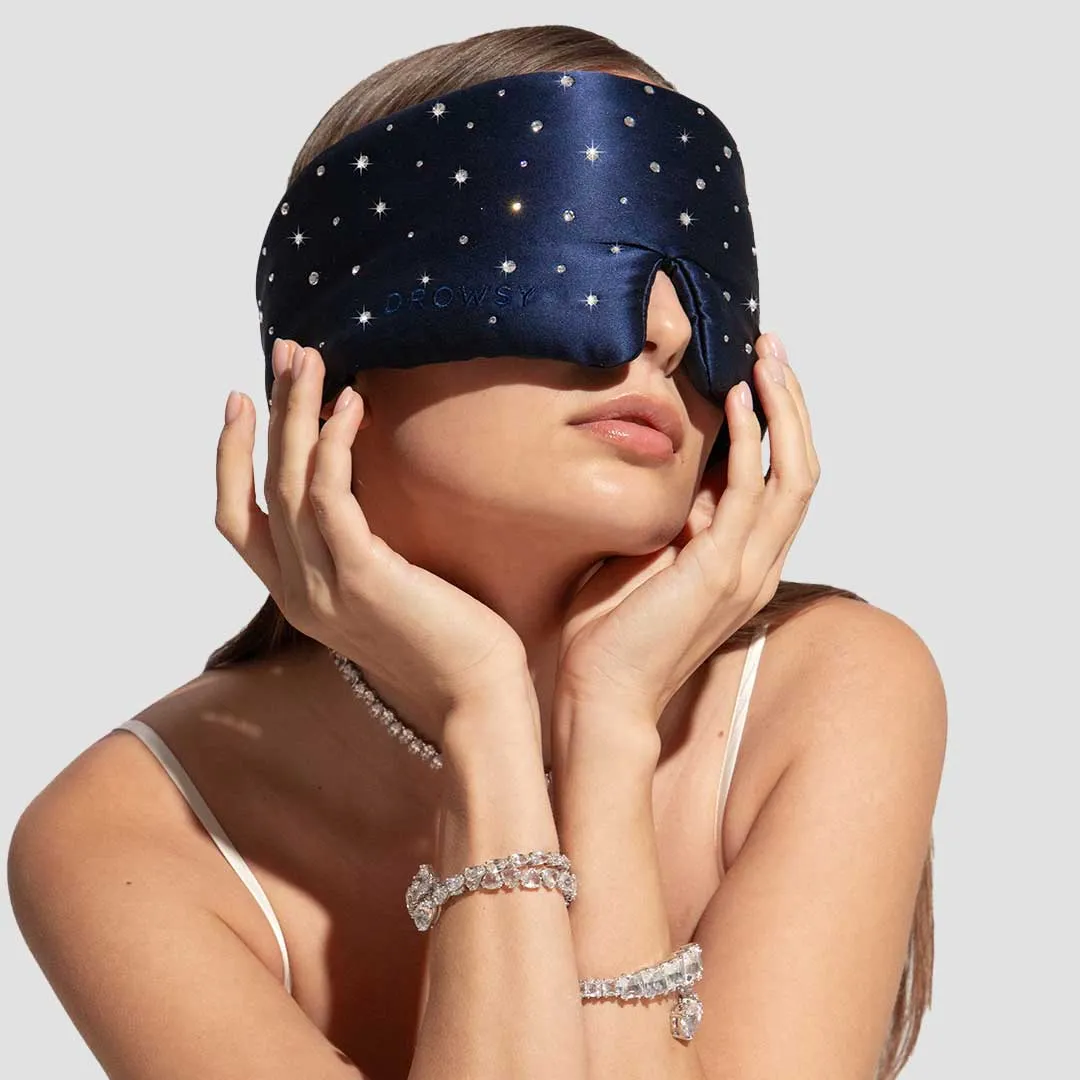 Drowsy Sleep Co. Silk Sleep Eye Mask Crystals by Swarovski® sold by Zulily