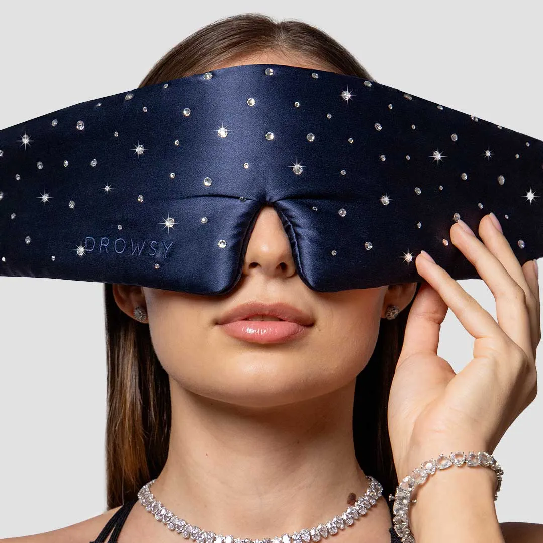 Drowsy Sleep Co. Silk Sleep Eye Mask Crystals by Swarovski® sold by Zulily product image thumbnail 2