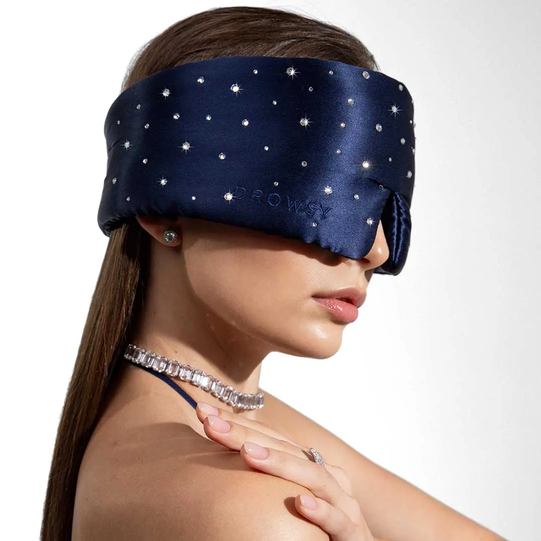 Drowsy Sleep Co. Silk Sleep Eye Mask Crystals by Swarovski® sold by Zulily product image thumbnail 4