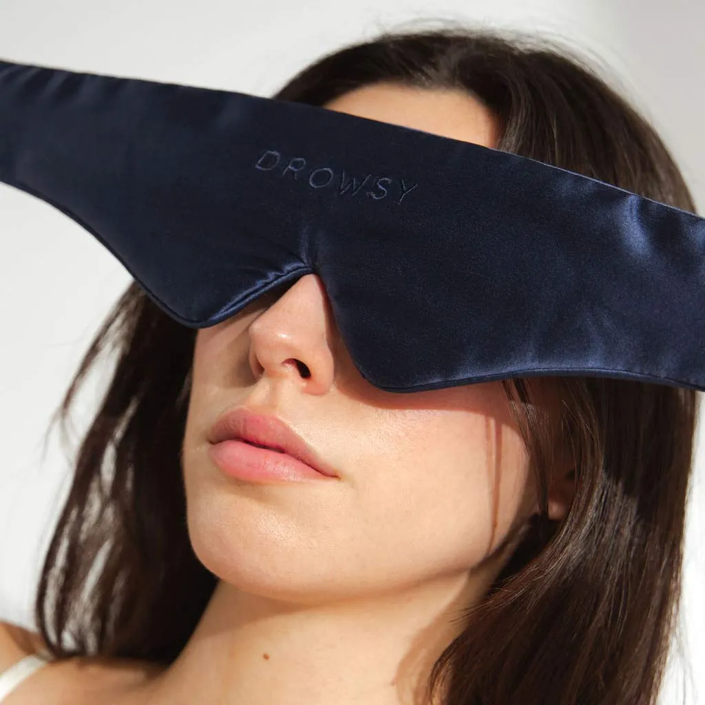 Drowsy Sleep Co. Featherweight Silk Eye Mask Midnight Blue sold by Zulily product image thumbnail 3