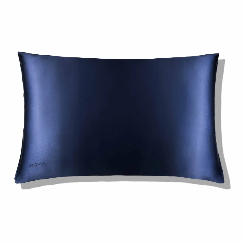 Drowsy Sleep Co. Midnight Blue Silk Pillowcase sold by Zulily