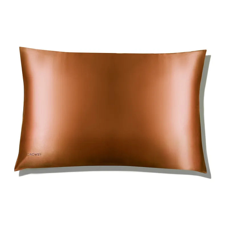 Drowsy Sleep Co. Pumpkin Spice Silk Pillowcase sold by Zulily