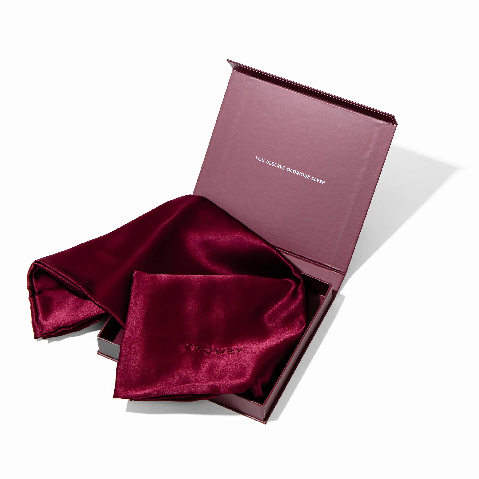 Drowsy Sleep Co. La Vie En Rouge Silk Pillowcase sold by Zulily product image thumbnail 4