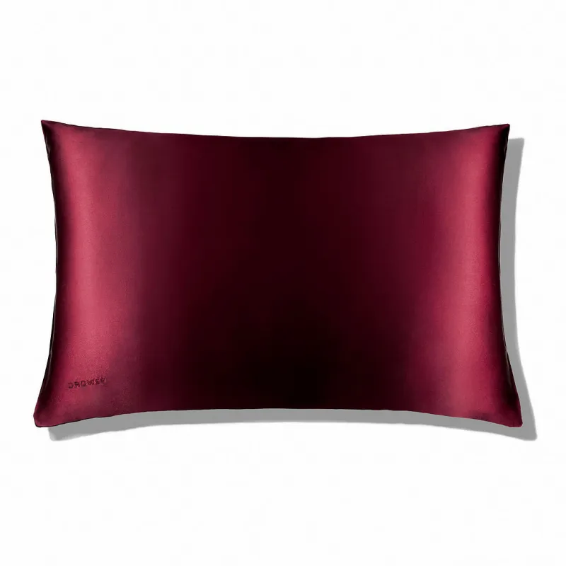 Drowsy Sleep Co. La Vie En Rouge Silk Pillowcase sold by Zulily